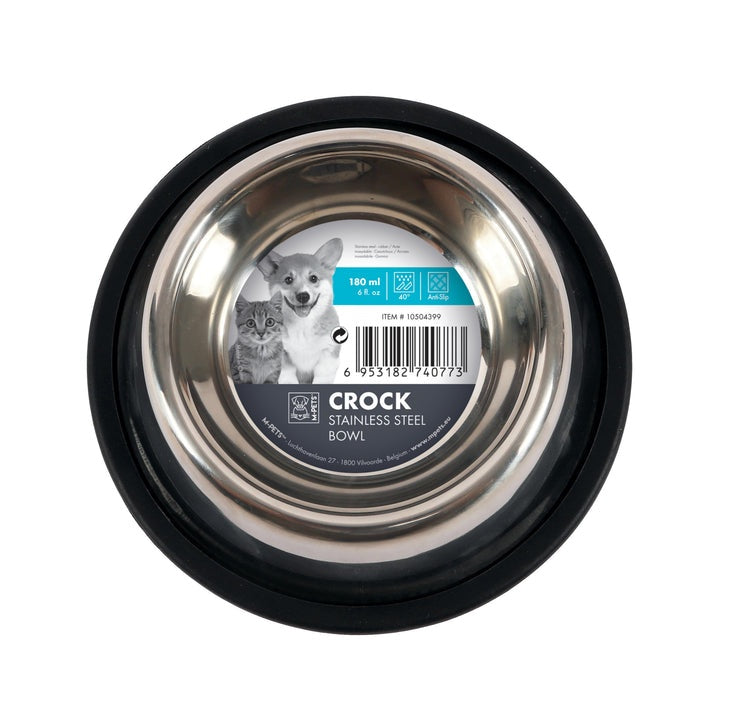 M-Pets Crock Stainless Steel Bowl - Medium