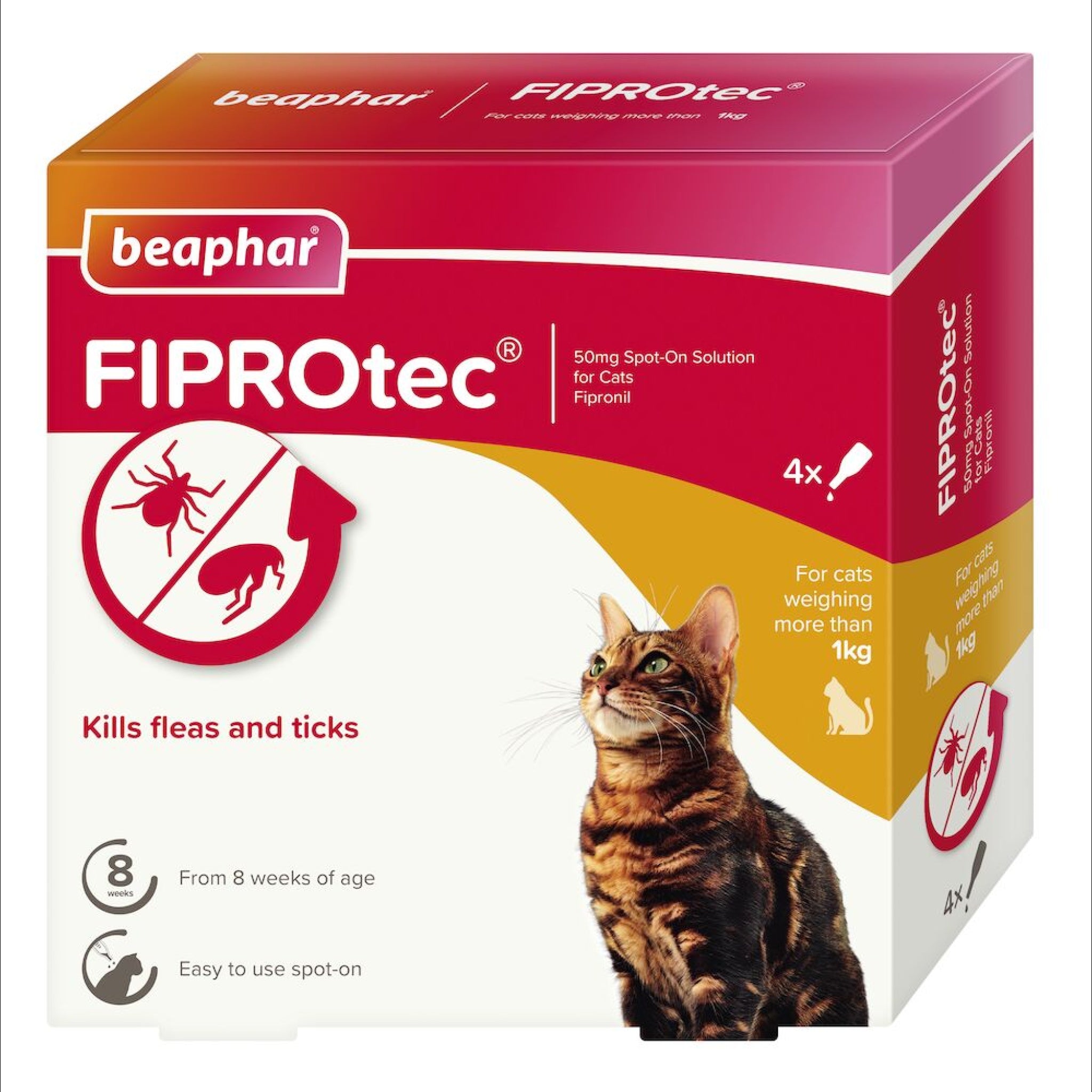 FIPROtec for Cats per box of 4 pipettes