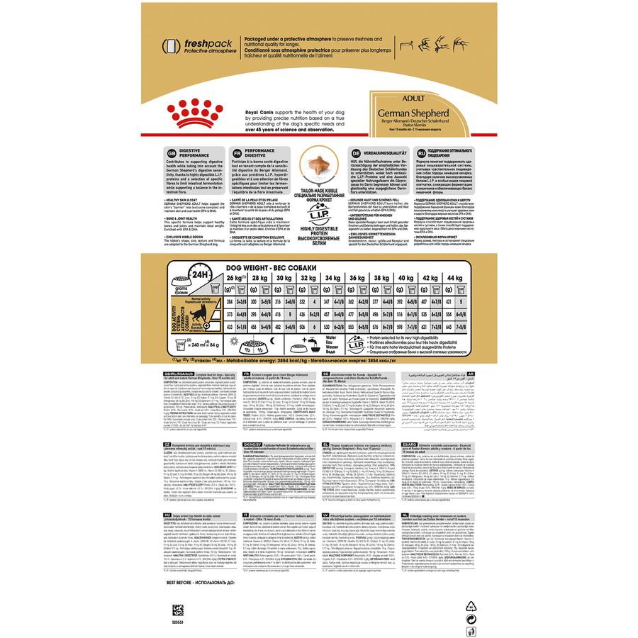 Royal Canin German Shepherd Adult Dog Dry Food 3kg