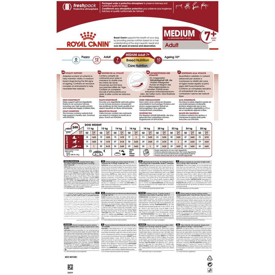 Royal Canin Medium Adult 7+ Dog Dry Food 4kg