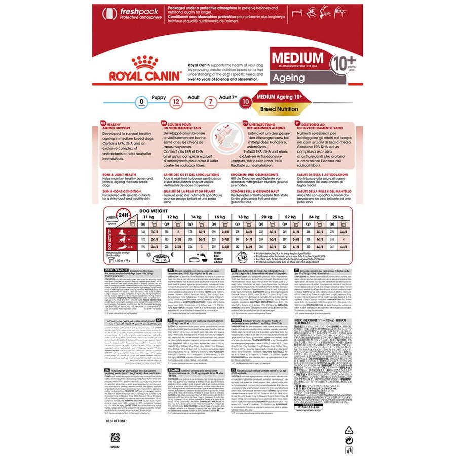 Royal Canin Medium Ageing 10+ Senior Dog Dry Food 3kg