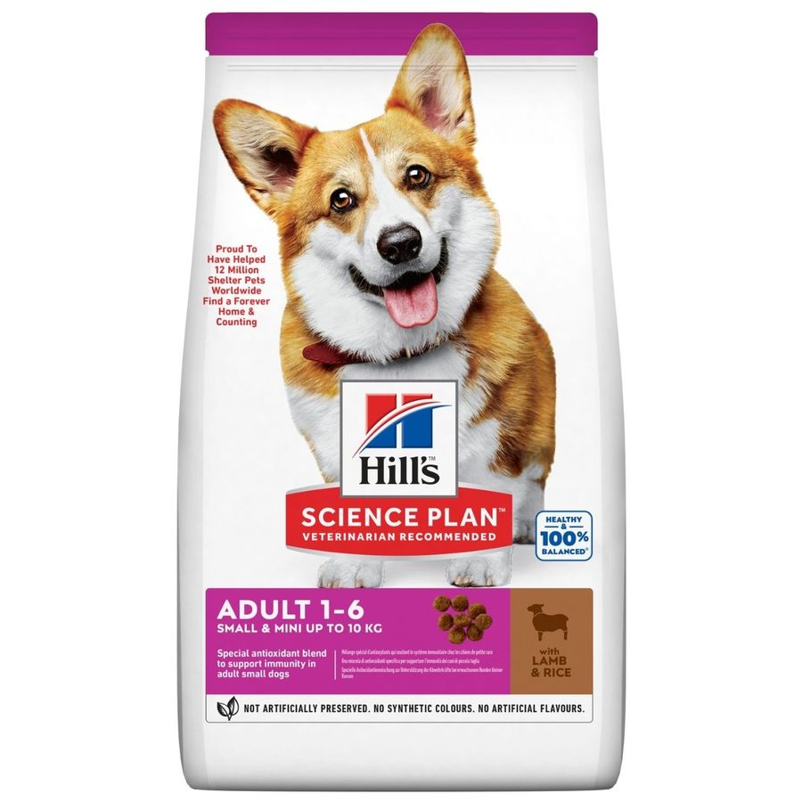 Hill's Science Plan Small & Mini Adult Dog Dry Food Lamb & Rice 1.5kg