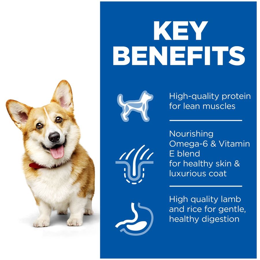 Hill's Science Plan Small & Mini Adult Dog Dry Food Lamb & Rice 1.5kg