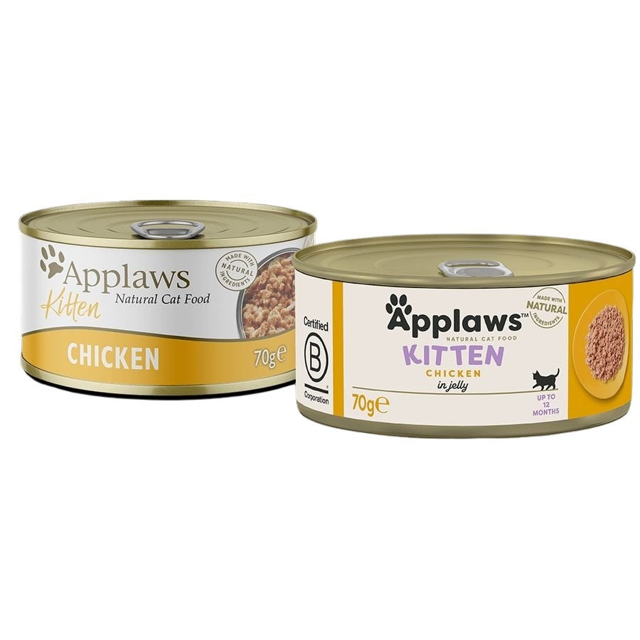 Applaws Wet Kitten Food Chicken in Jelly 70g tin