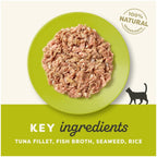 Applaws Wet Adult Cat Food Tuna Fillet with Seaweed in Broth 156g Tin