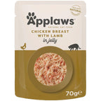 Applaws Wet Adult Cat Food Chicken with Lamb in Jelly 70g Pouch
