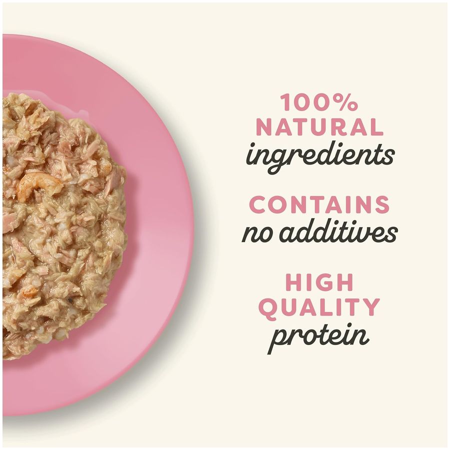 Applaws Wet Adult Cat Food Tuna Fillet with Prawn in Broth 70g Pouch