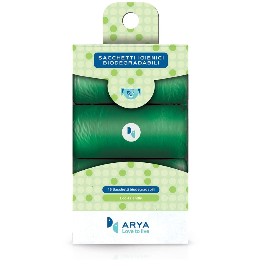 Arya Poo Bags Refill Biodegradable (3x15 bags)