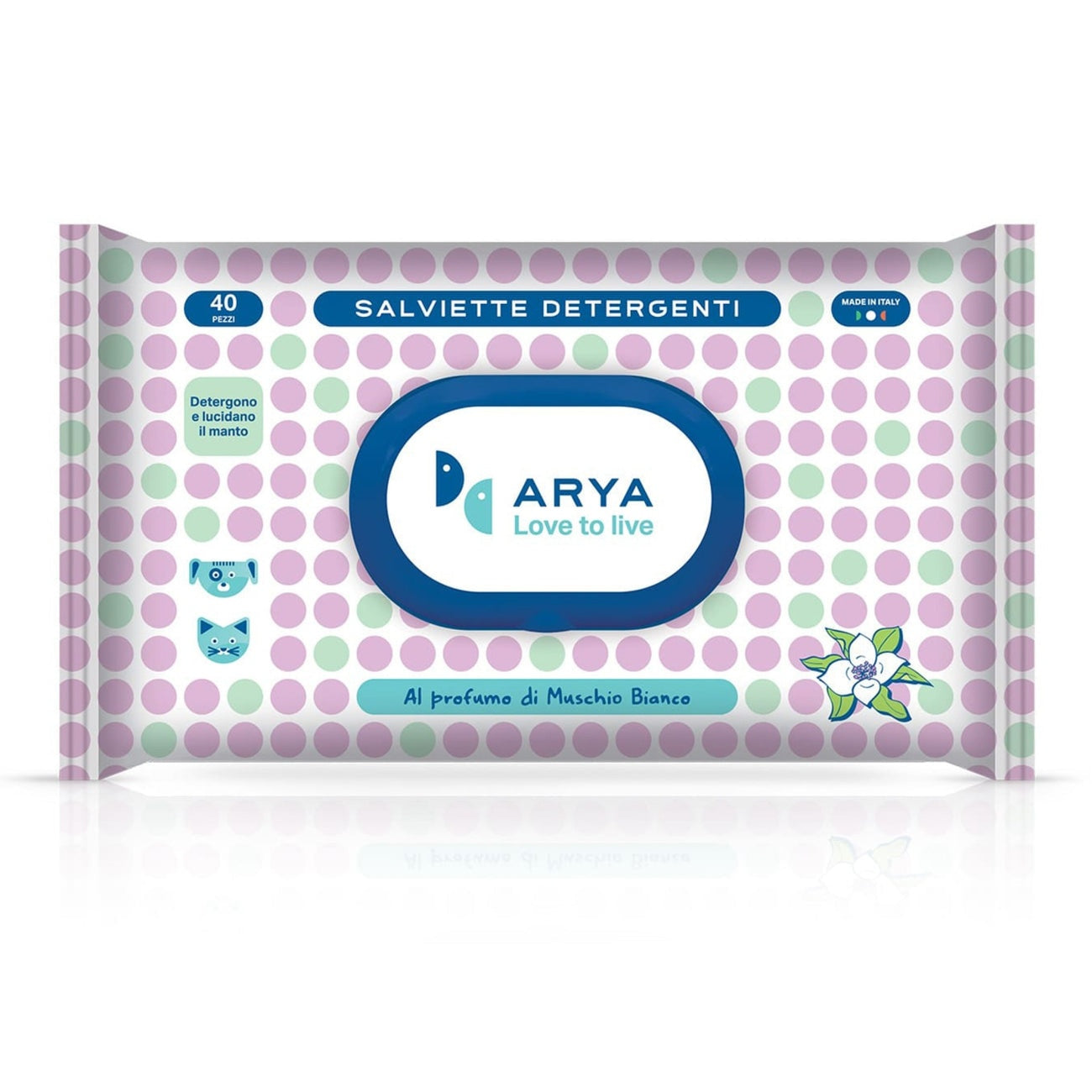 Arya Wet Wipes White Musk 40-piece pouch