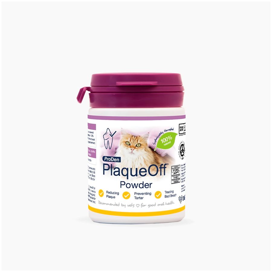 PlaqueOff Powder for Cats 40g per bottle
