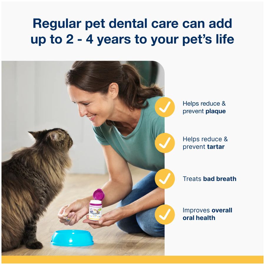 PlaqueOff Powder for Cats 40g per bottle