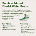 Beco Bamboo Pet Bowl Honeycomb - L