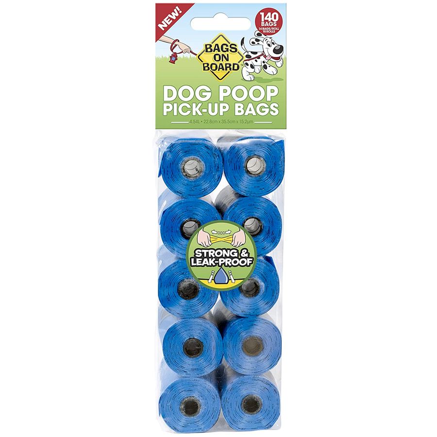 Bags on Boards 140-piece biodegradable bags