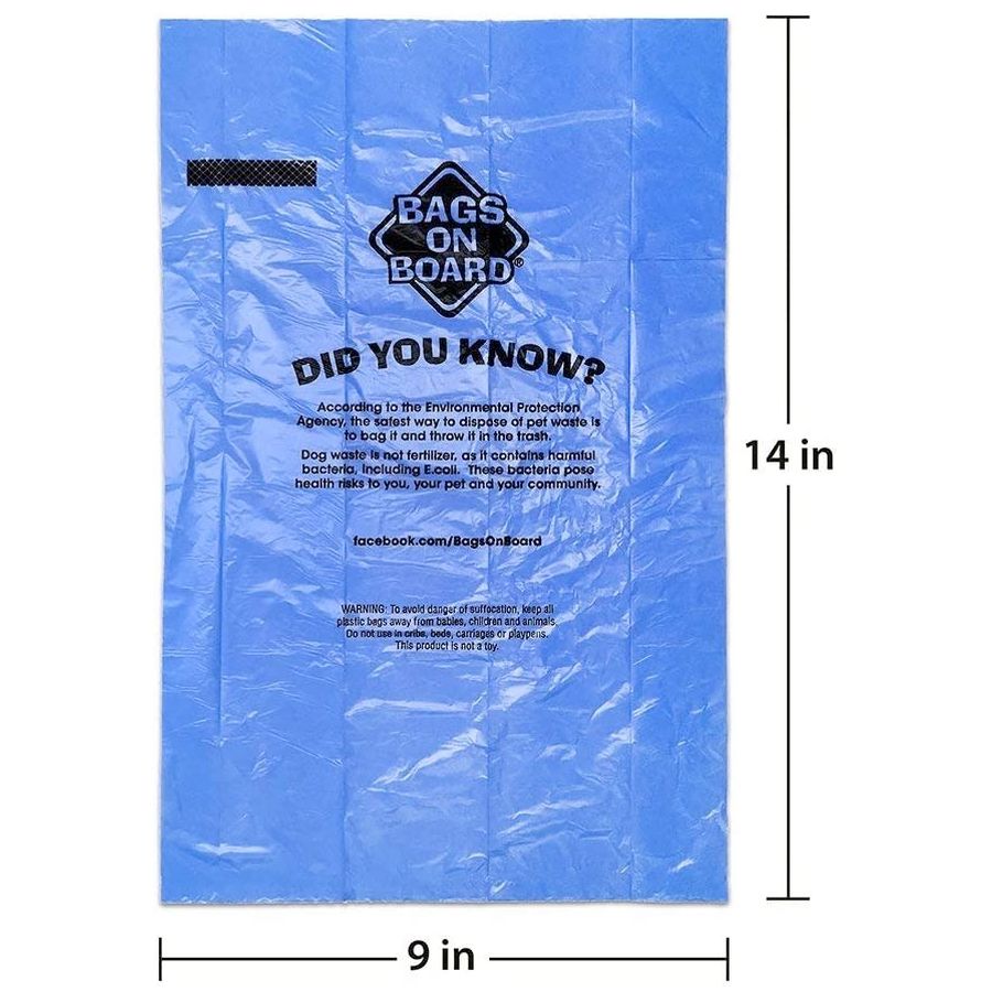 Bags on Boards 140-piece biodegradable bags