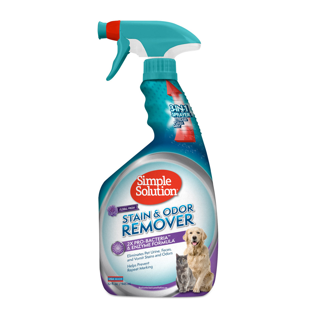 Simple Solution Stain & Odor Remover Floral Fresh 945mL