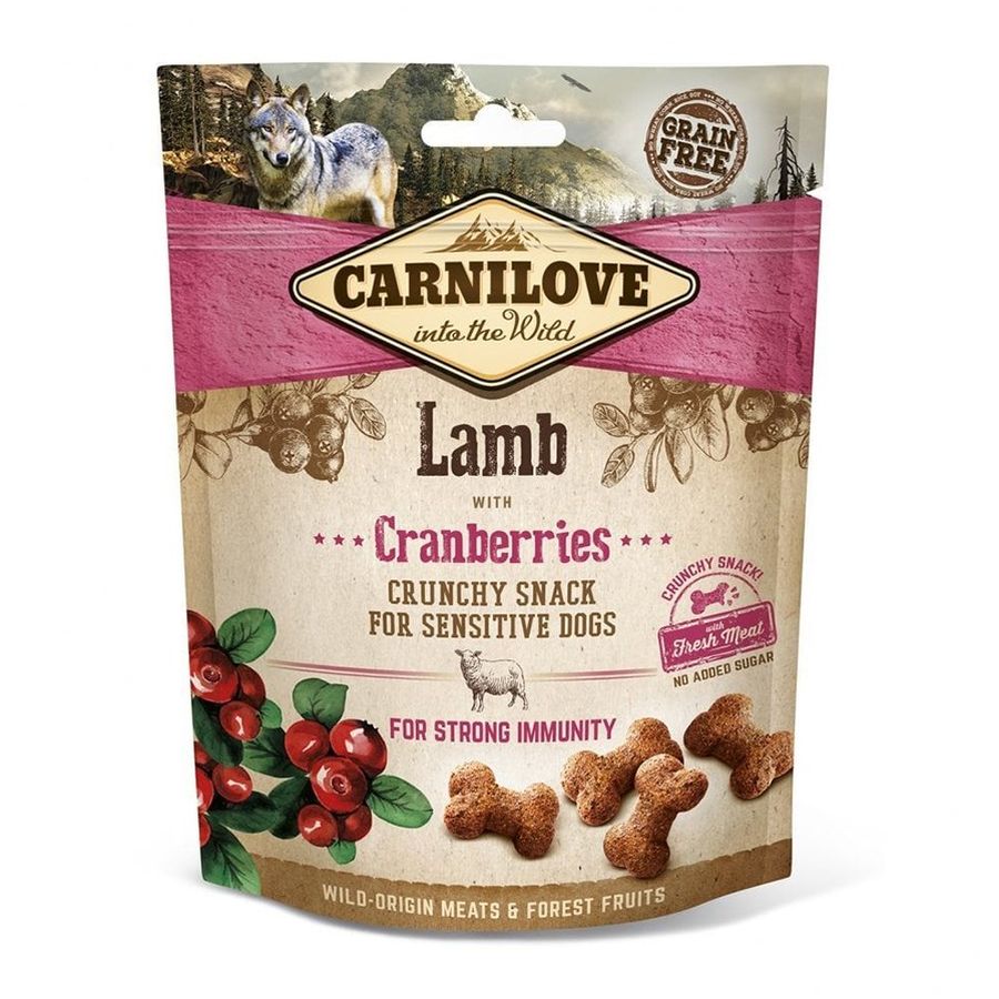 Carnilove Lamb With Cranberries Crunchy Snack For Sensitive Dogs 200g