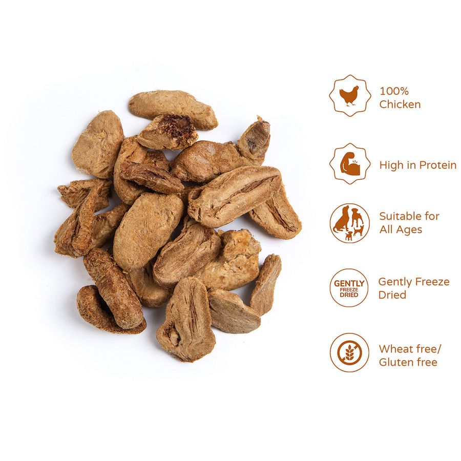 Thrive Dog Treats 100% Chicken Hearts 30g Tube