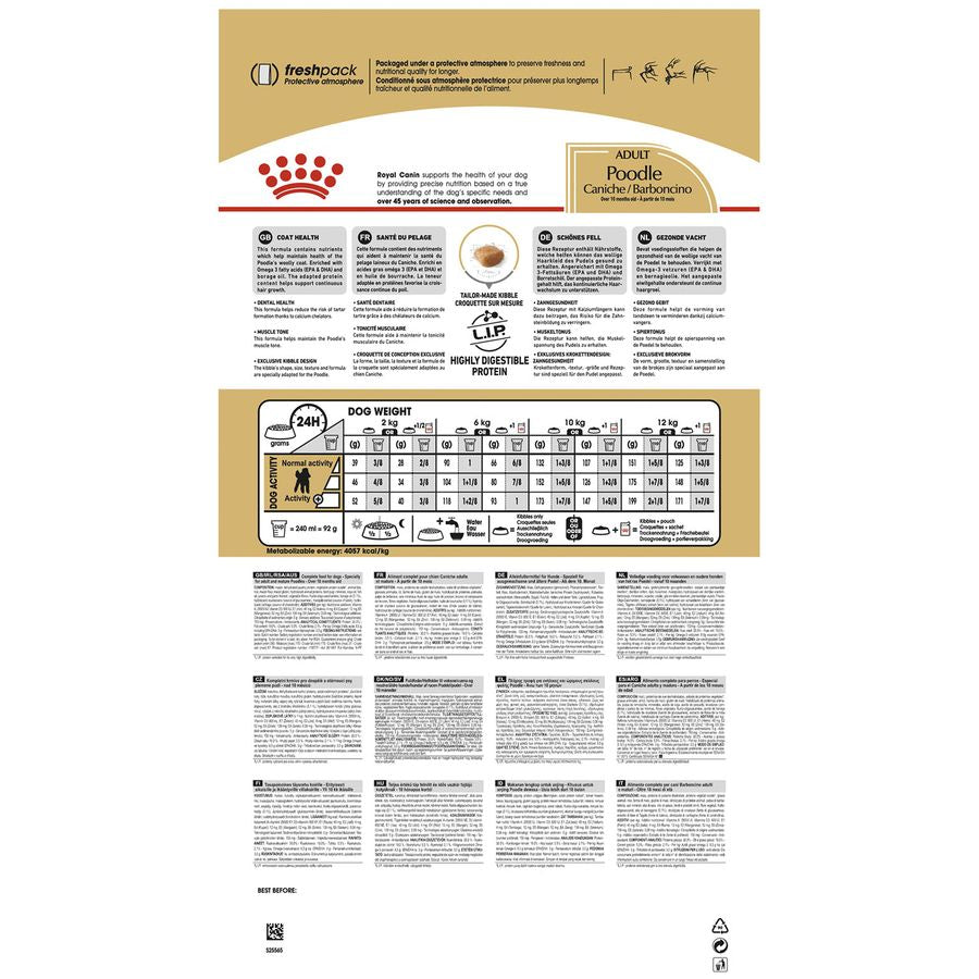 Royal Canin Poodle Adult Dog Dry Food 1.5kg