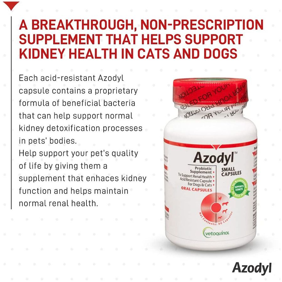 Azodyl for Dogs and Cats 90-capsule bottle