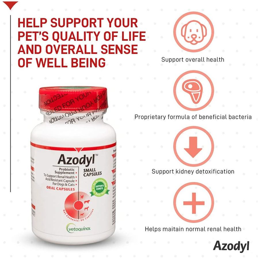 Azodyl for Dogs and Cats 90-capsule bottle