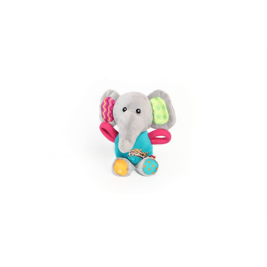 GiGwi Elephant Plush Friendz with Squeaker Crinkle S/M