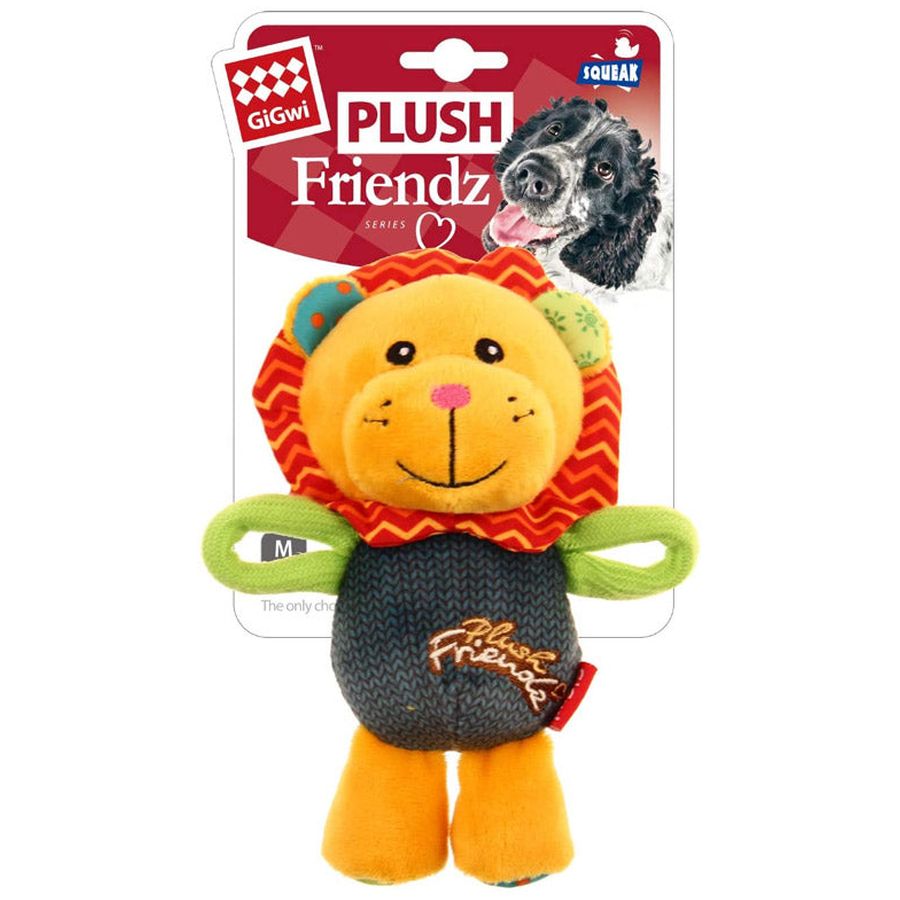 Gigwi Plush Friendz Dog Toy Lion