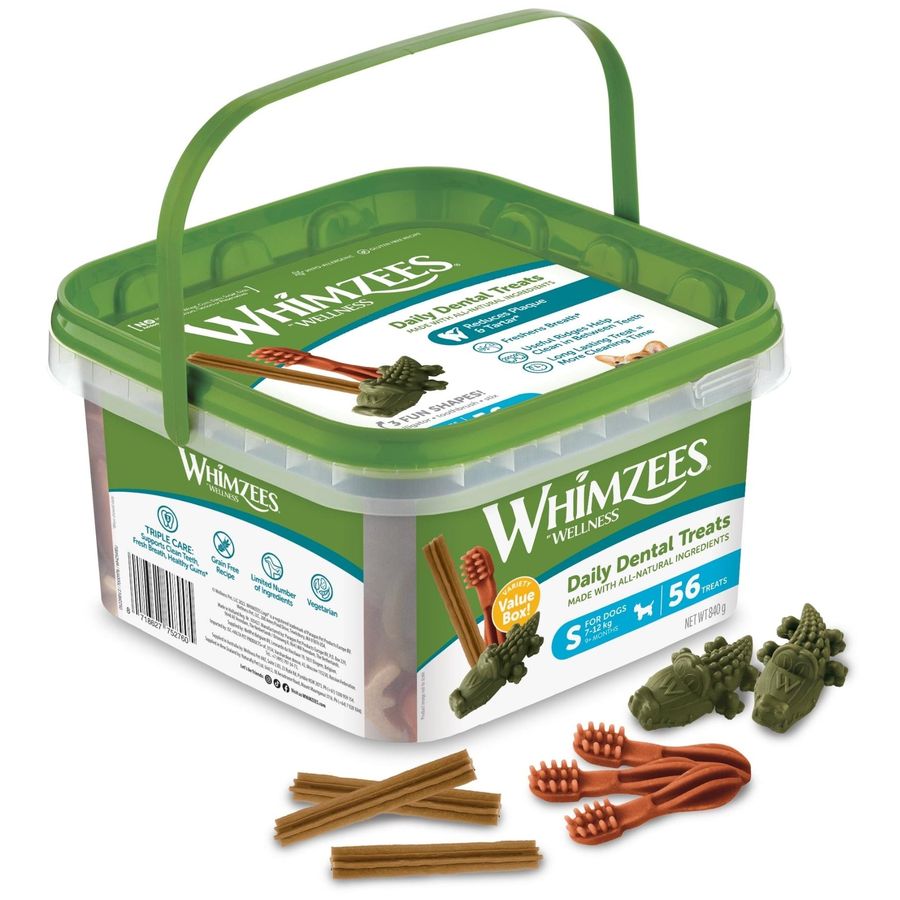 Whimzees Variety Value Box Small 56 pcs