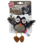 Gigwi Owl with Slivervine Leaves and Leatherette