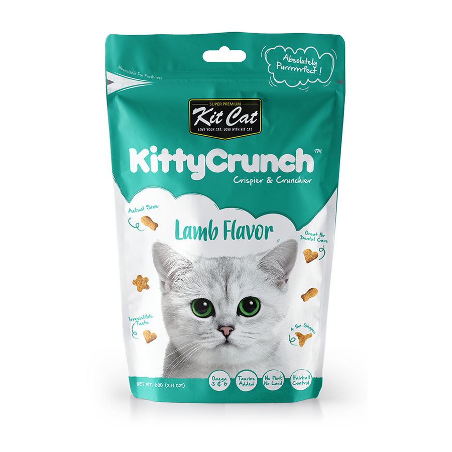 Kit Cat Kitty Crunch Lamb Cat Treats 60g pouch