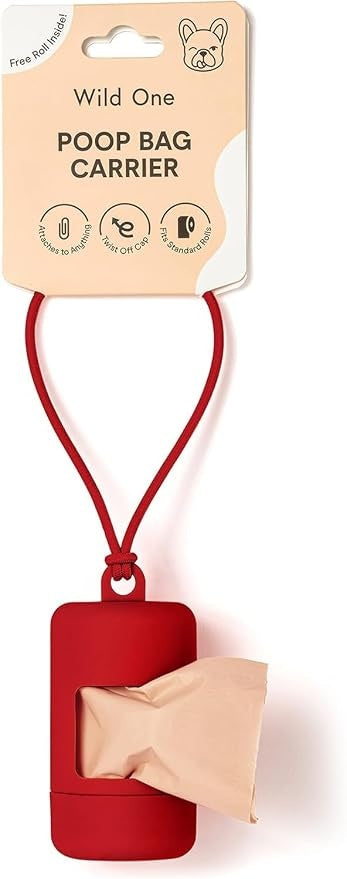 Wild One Poo Bag Carrier - Strawberry
