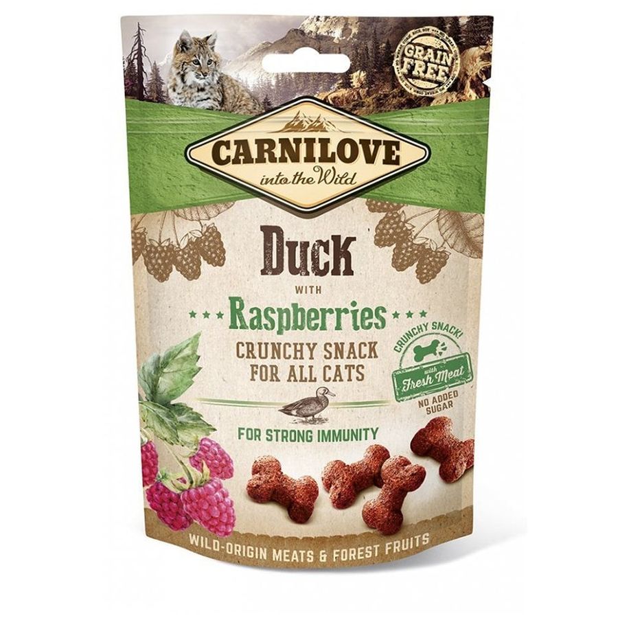 Carnilove Duck with Raspberries Crunchy Cat Treats 50g