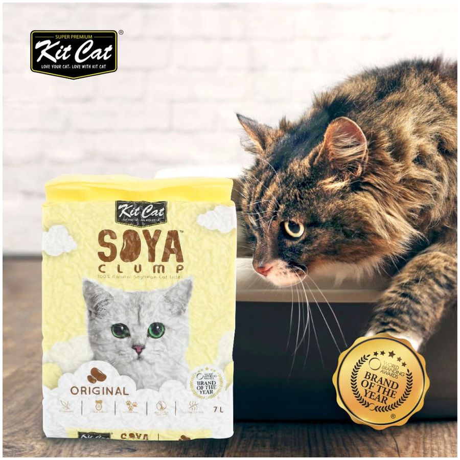 Kit Cat Soya Clump Cat Litter Original 7L bag