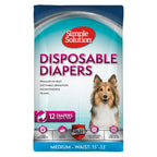 Simple Solution Disposable Diapers - Medium - 12-piece pack