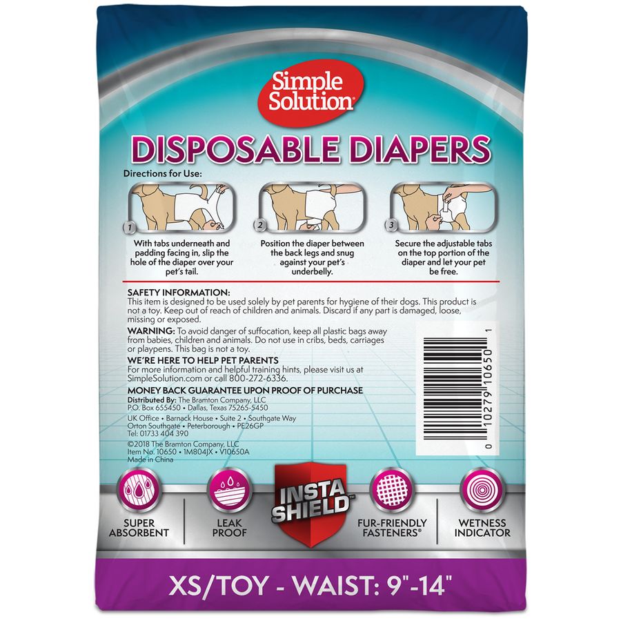 Simple Solution Disposable Diapers - Extra Small - 12-piece pack
