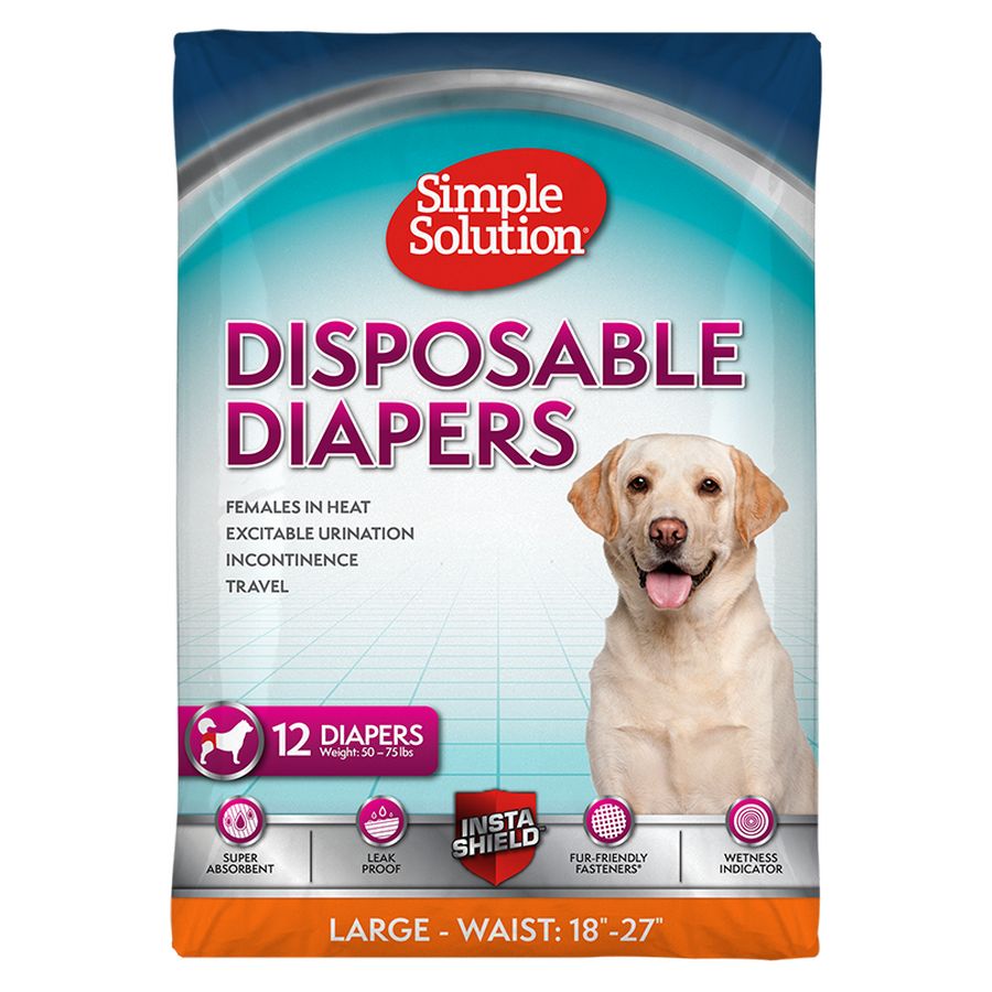 Simple Solution Disposable Diapers - Large/Extra Large - 12-piece pack