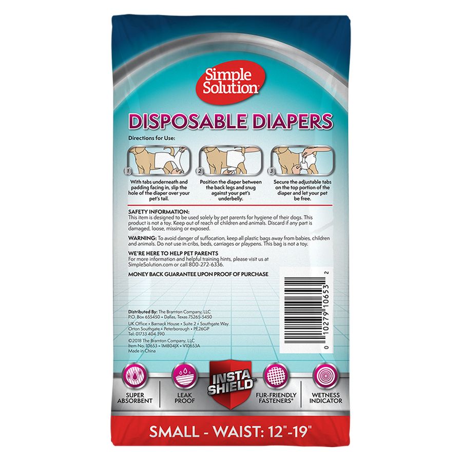 Simple Solution Disposable Diapers - Small - 12-piece pack