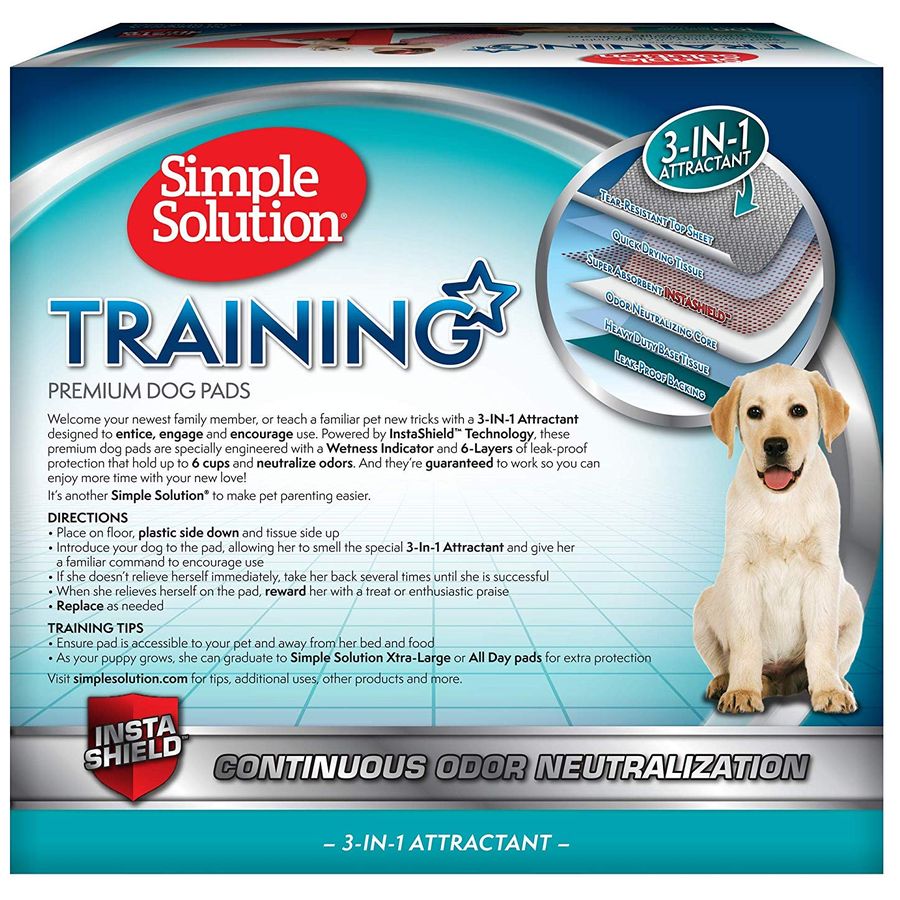 Simple Solution Premium Training Pee Pads - 100-piece pack
