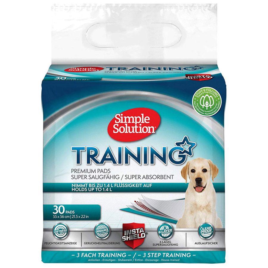 Simple Solution Premium Training Pee Pads - 30-piece pack