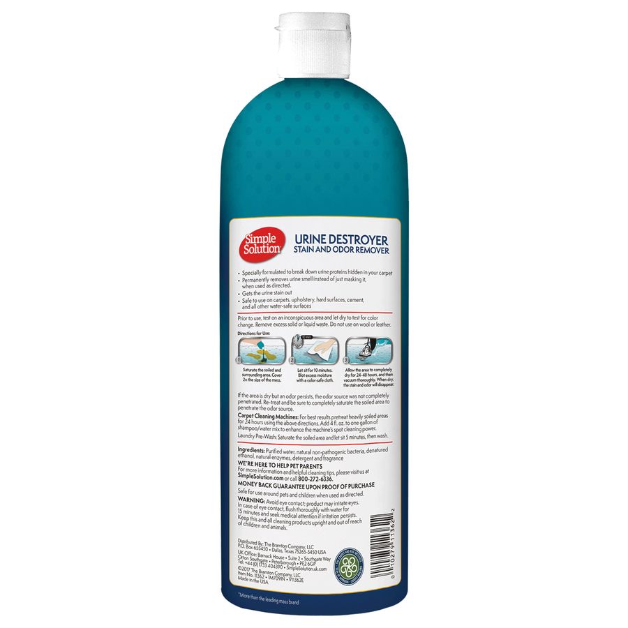 Simple Solution Urine Destroyer Stain & Odor Remover 32oz