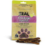 Zeal Lamb Sticks Dog Treats 125g pouch