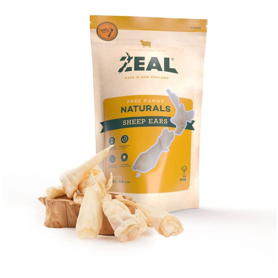 Zeal Sheep Ears Dog Treats 125g pouch