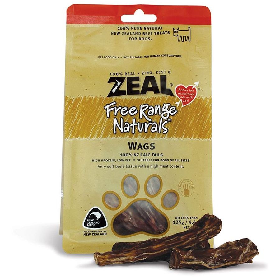 Zeal Wags Dog Treats 125g pouch