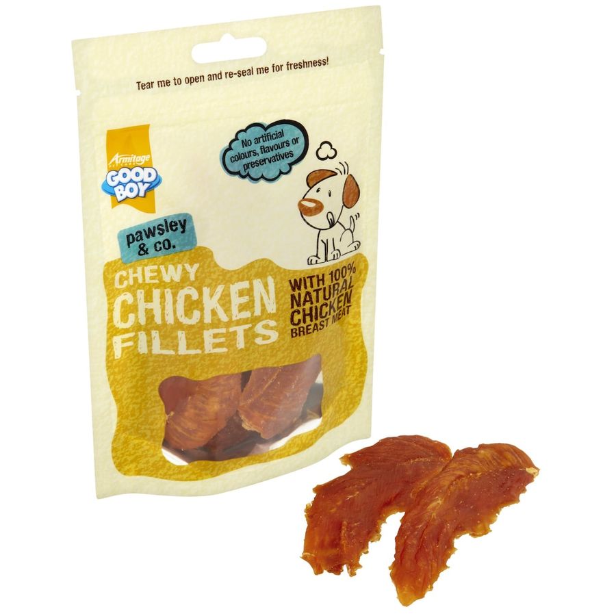 Armitage Chewy Chicken Fillets Dog Treats 80g