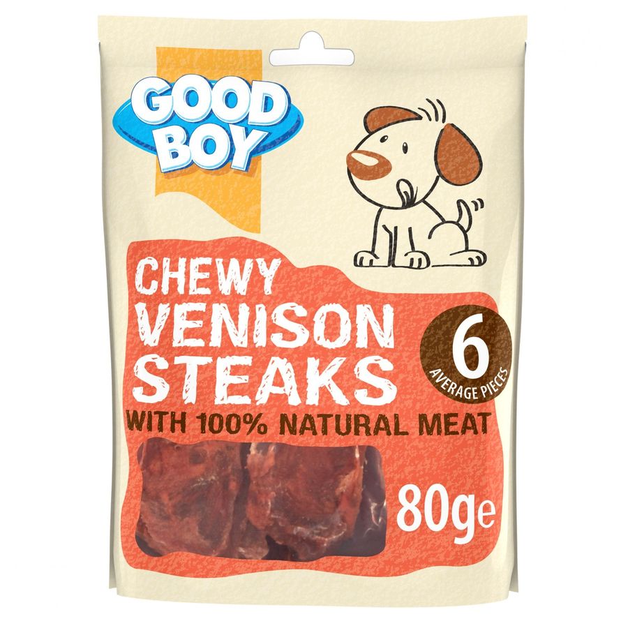 Armitage Chewy Venison Steaks Dog Treats 80g