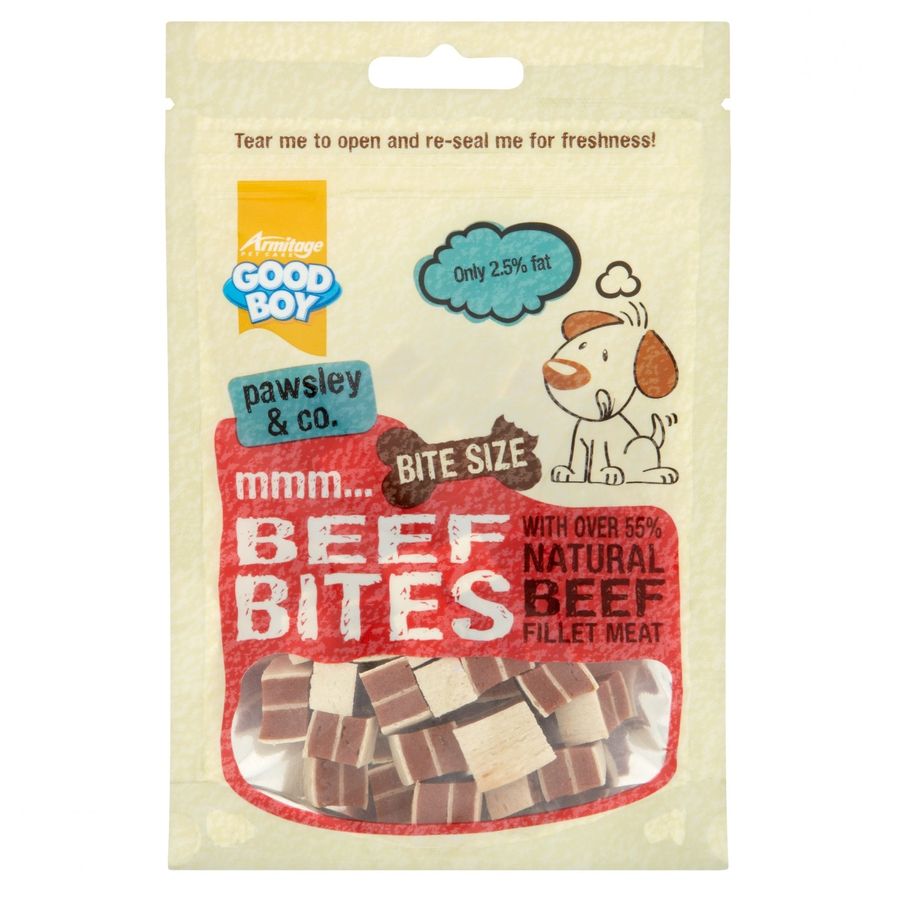 Armitage Deli Bites Dog Treats Beef 65g pouch