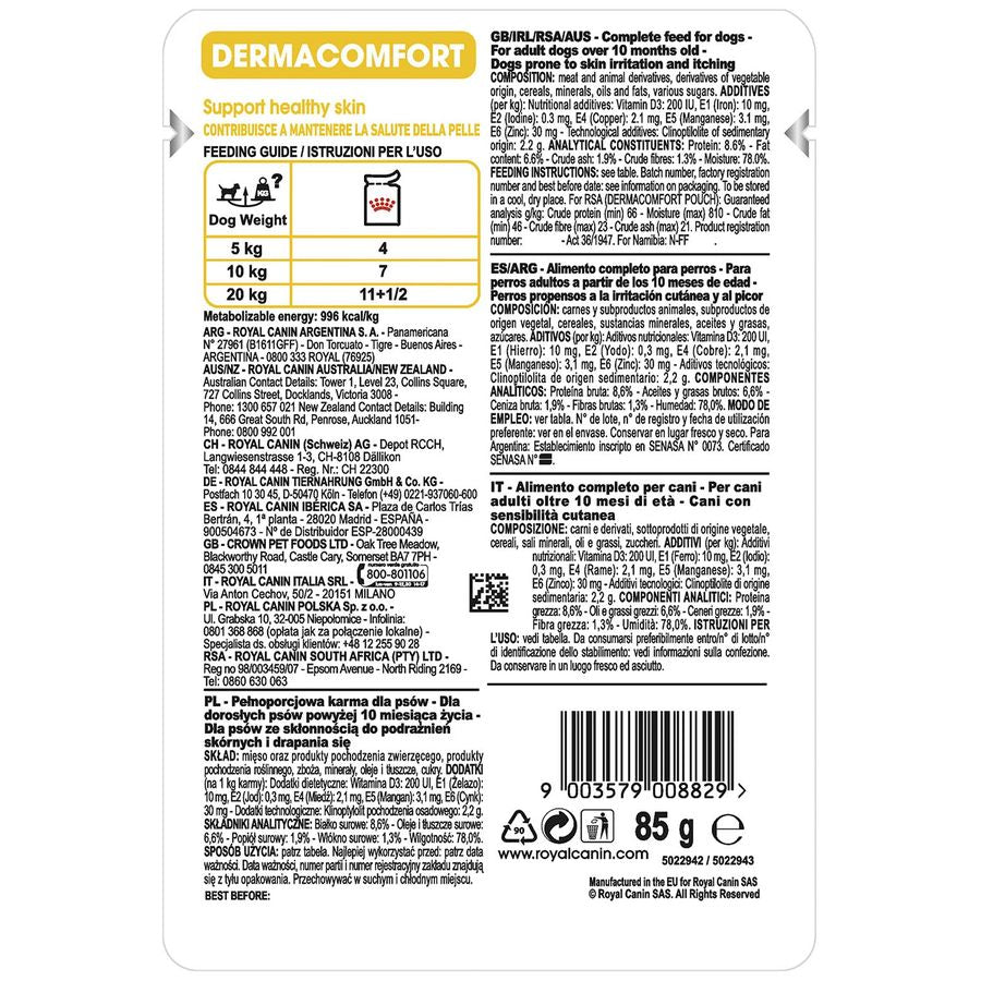 Royal Canin Dermacomfort Dog Wet Food 85g