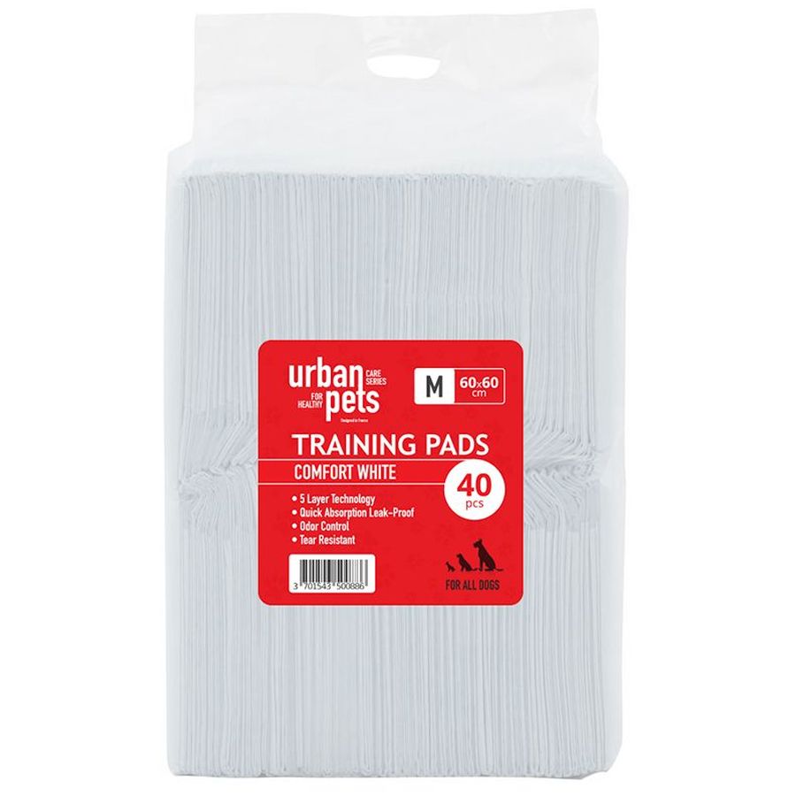 Urban Pets Value Puppy Pads White 60x60 40 pcs