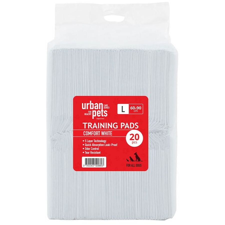 Urban Pets Value Puppy Pads White 60x90 20 pcs