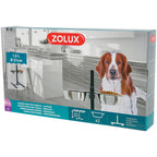 Zolux Adjustable Stand with Stainless Steel Bowls - 2 x 1.5L