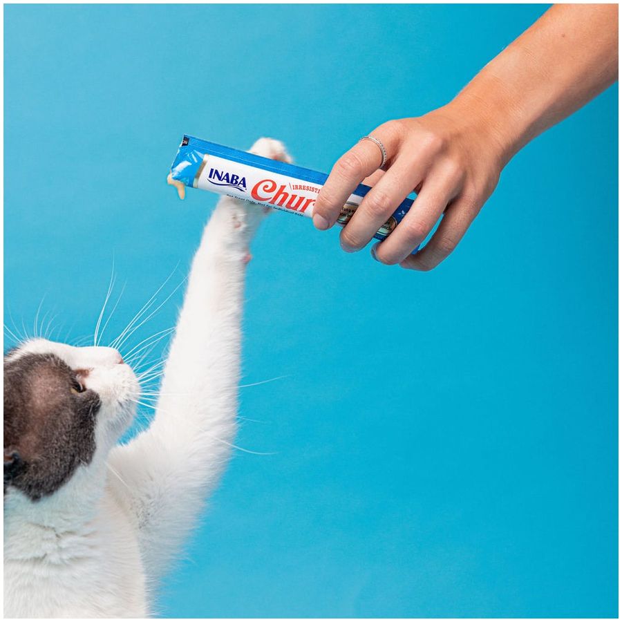 Inaba Churu Tuna with Chicken Cat Treats 4-piece pack